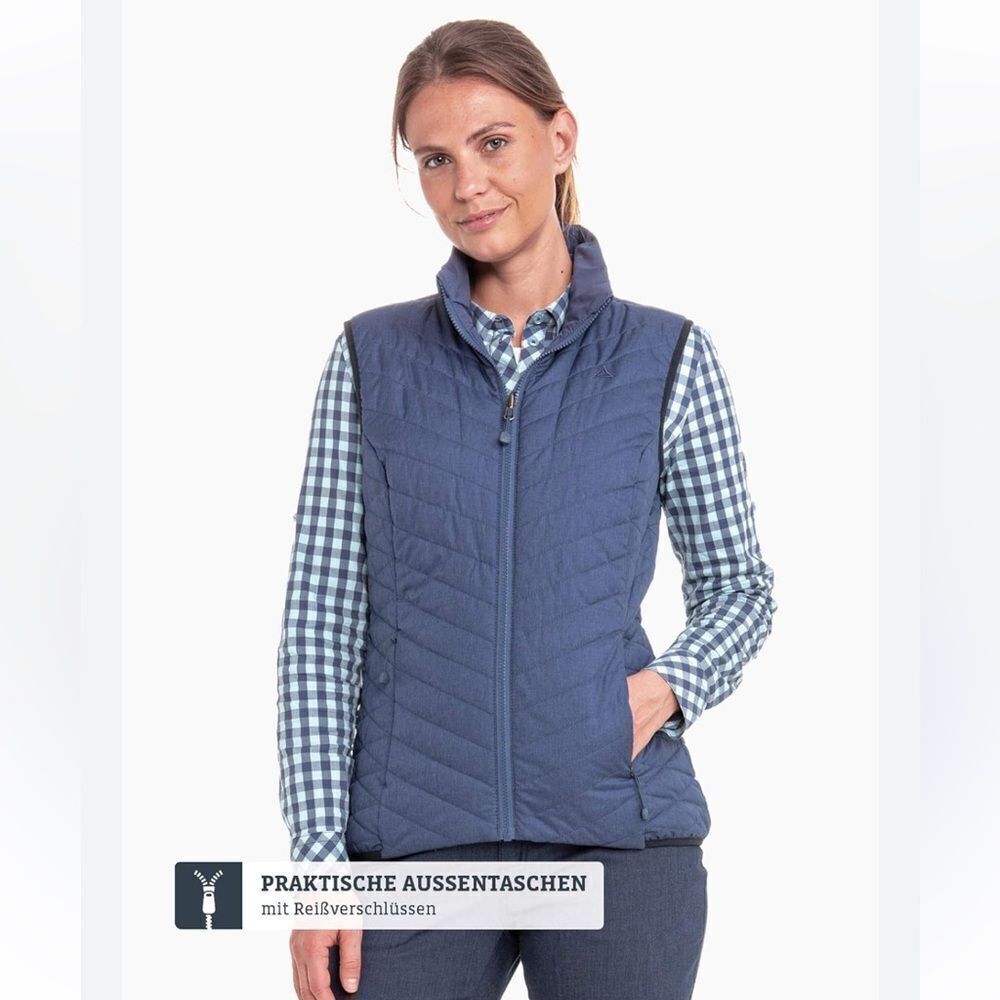Schoffel Blue Quilted Double sided vest with synthetic filling